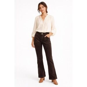 Wit & Wisdom Madison Corduroy Bootcut Pants Women 14 Espresso NWT